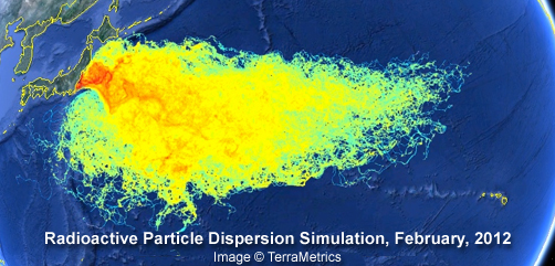 Fukushima Radioactive Plume Map  - ALLOW IMAGES