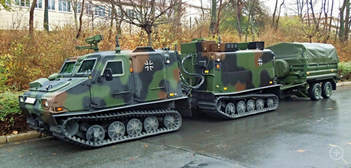 Within the latest round of German aid to Ukraine are (10) Bandvagn 206 buoyant multi-purpose off-road and over-snow vehicles. Image: Wikipedia via CC 2.0. - ALLOW IMAGES