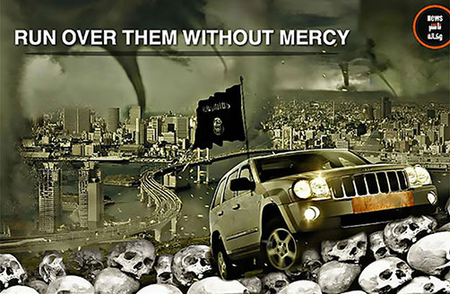 Islamic State threat poster. - ALLOW IMAGES