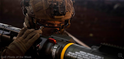 Marine Corps Lance Cpl. Orlando Florez engages simulated targets with an M136 AT4 light anti-armor weapon system during a live-fire training event at Pohakuloa Training Area, Hawaii, Jan. 15, 2026.  Image: DoW - ALLOW IMAGES.