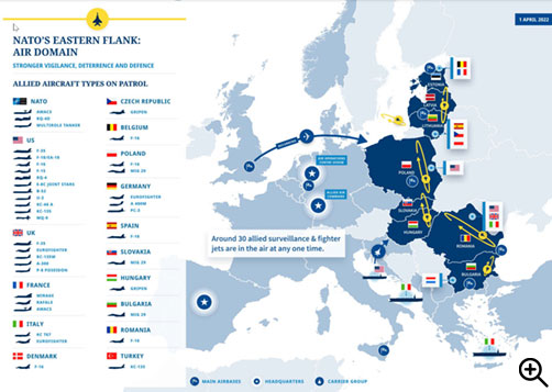 NATO Eastern Flank Air Domain Map - ALLOW IMAGES