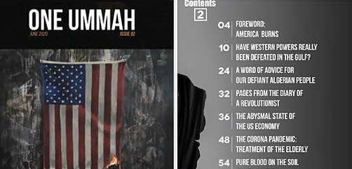 Page shots from the second issue of Al Qaeda's new magazine 'One Ummah' - ALLOW IMAGES