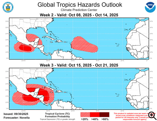 Global Tropics Hazards Outlook - ALLOW IMAGES