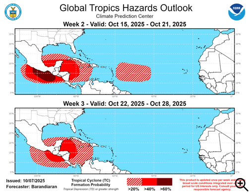 Global Tropics Hazards Outlook - ALLOW IMAGES