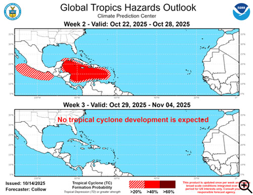 Global Tropics Hazards Outlook - ALLOW IMAGES