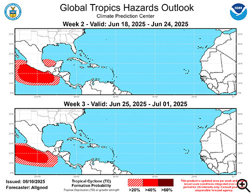 Global Tropics Hazards Outlook - ALLOW IMAGES