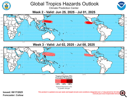 Global Tropics Hazards Outlook - ALLOW IMAGES