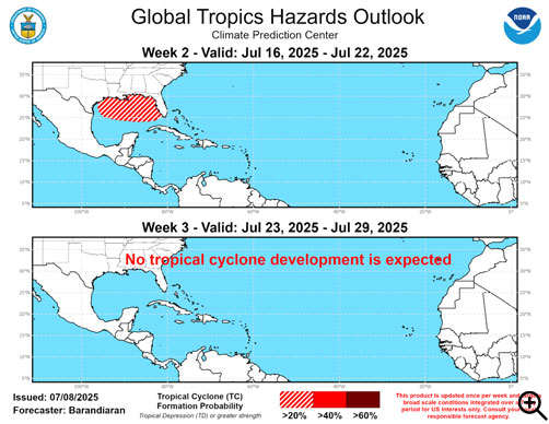Global Tropics Hazards Outlook - ALLOW IMAGES