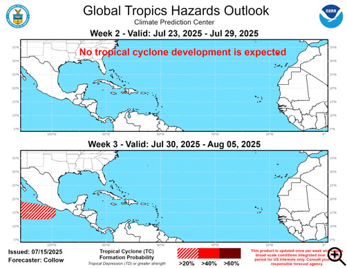 Global Tropics Hazards Outlook - ALLOW IMAGES