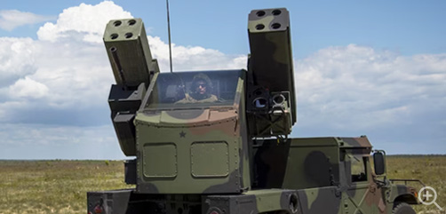 The first of 18 AN/TWQ-1 'Avenger' self-propelled short-range surface-to-air missile systems, similar to the example shown in this image, have arrived in Ukraine. - ALLOW IMAGES