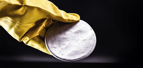 A billet of highly enriched uranium. - ALLOW IMAGES