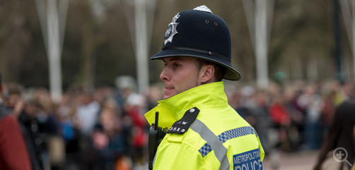 A British police officer on duty in London. Image: DepositPhotos - ALLOW IMAGES
