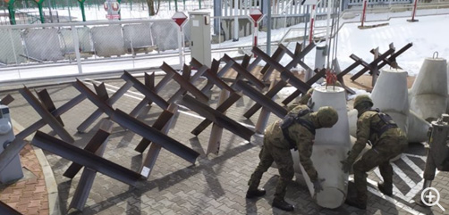 "In February, the construction of security measures on the border with the Kaliningrad Oblast began. Today, [Mar 9] soldiers started building fortifications on the border with Belarus. This is part of our defense and deterrence strategy." Quote and Image: Mariusz Blaszczak, Minister of National Defence of Poland - ALLOW IMAGES