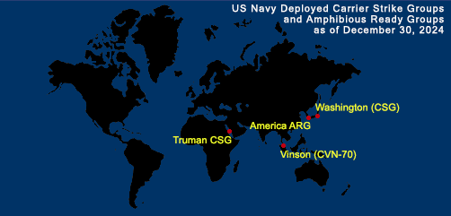 Fleet and Marine Tracker Map as of Dec 30, 2024.  - ALLOW IMAGES