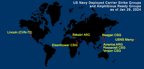 Fleet and Marine Tracker Map as of Jan 29, 2024.  - ALLOW IMAGES