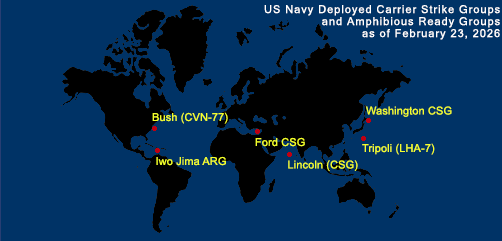 Fleet and Marine Tracker Map as of Feb 23, 2026.  - ALLOW IMAGES