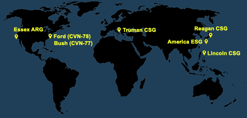 Fleet and Marine Tracker Map as of March 14, 2022.  - ALLOW IMAGES