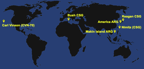 Fleet and Marine Tracker Map as of April 10, 2023.  - ALLOW IMAGES