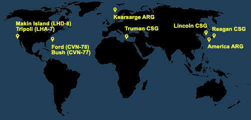 Fleet and Marine Tracker Map as of April 18, 2022.  - ALLOW IMAGES