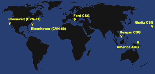 Fleet and Marine Tracker Map as of June 20, 2023.  - ALLOW IMAGES