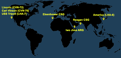 Fleet and Marine Tracker Map as of July 8, 2021  - ALLOW IMAGES