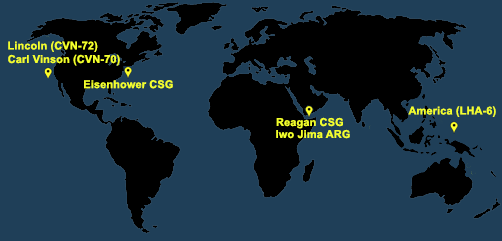 Fleet and Marine Tracker Map as of July 12, 2021  - ALLOW IMAGES