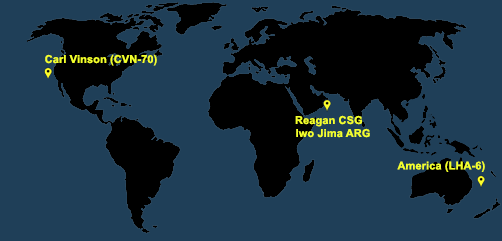 Fleet and Marine Tracker Map as of July 26, 2021  - ALLOW IMAGES