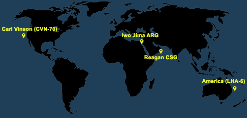 Fleet and Marine Tracker Map as of July 26, 2021  - ALLOW IMAGES