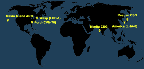 Fleet and Marine Tracker Map as of Nov 16, 2020  - ALLOW IMAGES