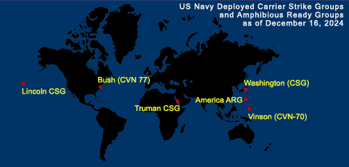 Fleet and Marine Tracker Map as of Dec 16, 2024.  - ALLOW IMAGES