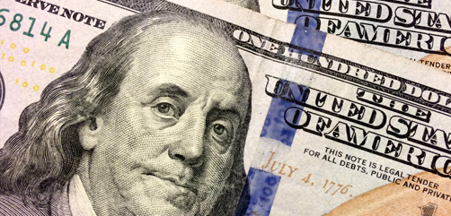 Closeup of US $100 bill. Image: DepositPhotos.com - ALLOW IMAGES