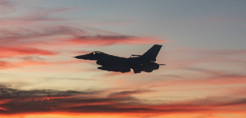 An F-16 assigned to the 162nd Wing, Morris Air National Guard Base, Tucson, Ariz., flies during a training mission. Image: DoD - ALLOW IMAGES