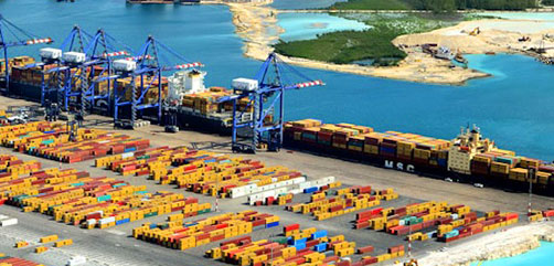 Container facility, Freeport, Bahamas - ALLOW IMAGES