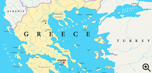 Greece - Turkey regional map. - ALLOW IMAGES