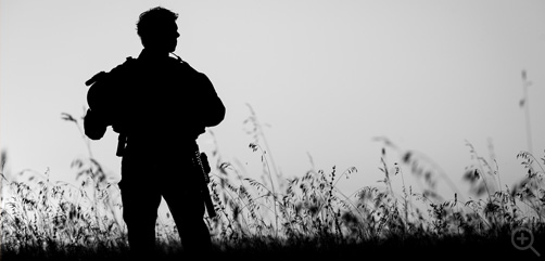 Soldier on the border. - ALLOW IMAGES