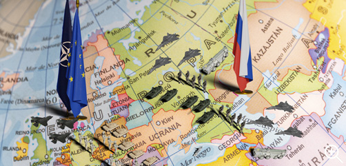 Click to Enlarge - Europe map with opposing forces. - ALLOW IMAGES