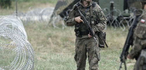 Nigerien military standing guard. Image: DepositPhotos - ALLOW IMAGES