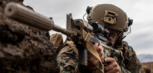 U.S. Marine Corps 2nd Lt. Sargon Bebla, a ground intelligence officer with Battalion Landing Team 1/5, 31st Marine Expeditionary Unit, observes a training area during a littoral maneuver exercise at Combined Arms Training Center Camp Fuji, Japan, March. 9, 2022. The littoral maneuver encompassed several units passing through other units' positions while moving toward an objective; these actions are the most complex evolutions a partnered force can conduct. Maritime Defense Exercise Amphibious Rapid Deployment Brigade is a bilateral exercise meant to increase interoperability and strengthen ties between U.S. and Japanese forces for the defense of Japan. - ALLOW IMAGES