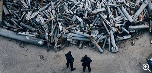 A dump of russian projectiles and missiles collected from the Kharkiv area. - ALLOW IMAGES