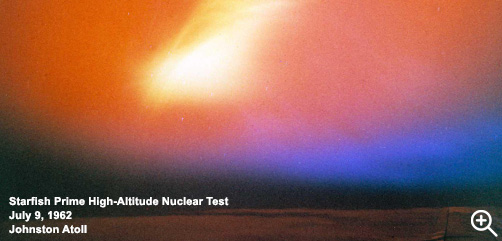 Starfish Prime high-altitude nuclear test, July 9, 1962, Johnston Atoll. - ALLOW IMAGES